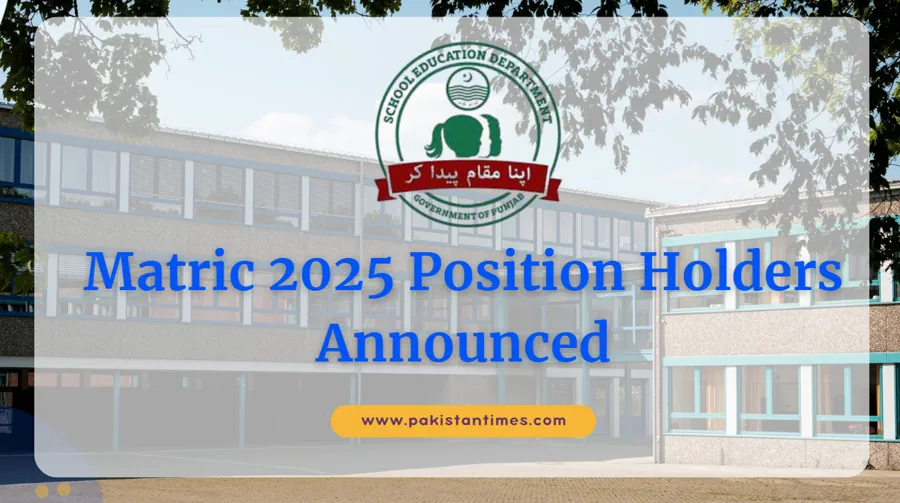 Matric 2025 Position Holders Announced Across Punjab Districts