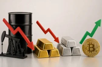Global oil prices decline as gold and silver also fall in international markets