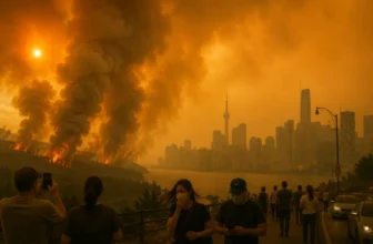 Ontario Wildfire Smoke Turns Sky Yellow as Air Quality Reaches Dangerous Levels