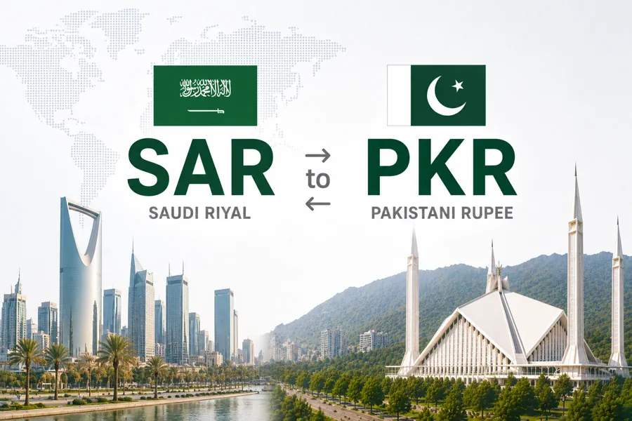 SAR to PKR Rate Today for Saudi Riyal against Pakistani Rupees