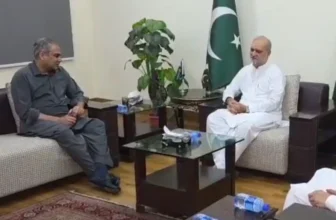 Mohsin Naqvi Visits Mansoora, Condoles Death of JI Secretary General Ameerul Azeem