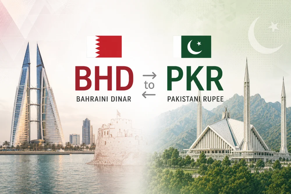 BHD to PKR Rate Today for Bahrain Dinar against Pakistani Rupees