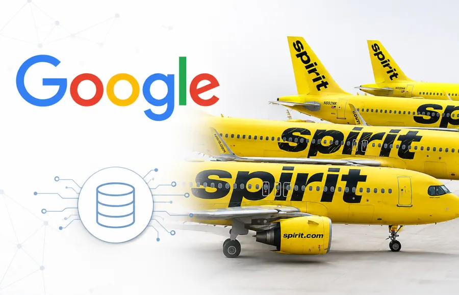 Google Agrees to Buy Spirit Airlines Data for $10 Million to Train AI Models