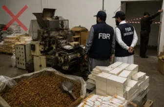 FBR Seals Illegal Cigarette Factory in Chakwal, Economic Impact Estimated at Rs211 Million