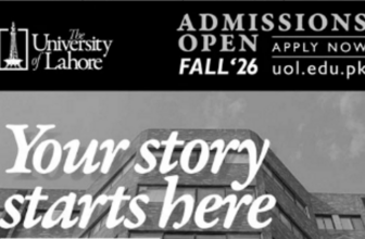 University of Lahore Opens Fall 2026 Admissions, Offers Up to 100% Merit Scholarships