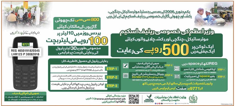 PM Fuel Relief Scheme Offers Weekly Rs500 Support and Subsidised Petrol