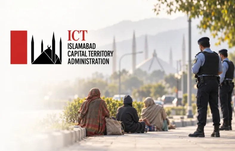 Nine Detained in Islamabad Anti-Begging Operation