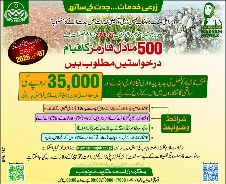 Punjab Seeks Applications for 500 Model Farms, Offers Rs35,000 Per Season
