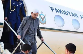 President Zardari Arrives in London for Two-Week Visit, Medical Check-Ups Expected