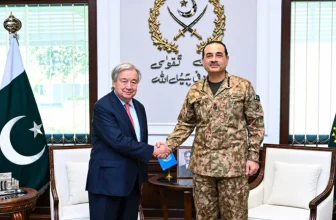 Asim Munir reaffirms Pakistan’s peace commitment in meeting with UN chief