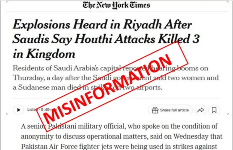 Pakistan denies New York Times report on PAF deployment against Houthis